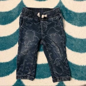 BabyGap Dino Print Jeans (Blue/White) Size Size 12-18 mo